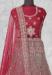 Picture of Appealing Net Maroon Lehenga Choli