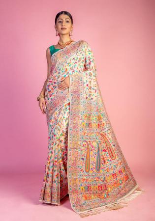 Picture of Sublime Chiffon Antique White Saree