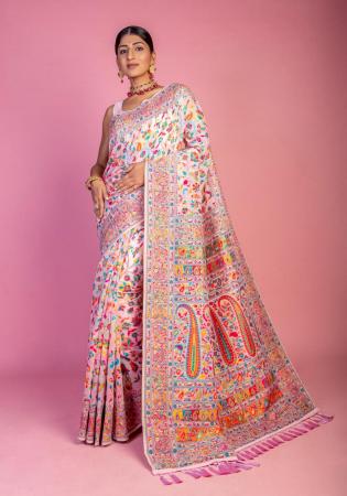 Picture of Delightful Chiffon Light Pink Saree