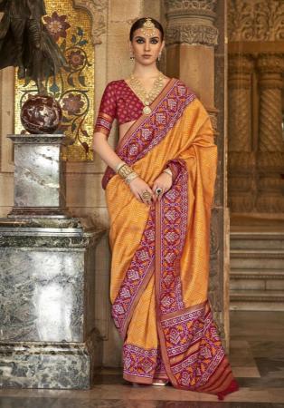 Picture of Pleasing Silk Coral Saree