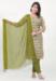 Picture of Radiant Cotton Olive Drab Readymade Salwar Kameez