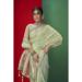 Picture of Pleasing Organza Dark Khaki Saree