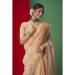 Picture of Beautiful Organza Sandy Brown Saree