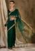 Picture of Pleasing Silk & Organza Dark Green Saree