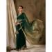 Picture of Pleasing Silk & Organza Dark Green Saree