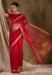 Picture of Charming Silk & Organza Dark Red Saree