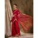 Picture of Charming Silk & Organza Dark Red Saree