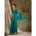 Picture of Comely Silk & Organza Teal Saree