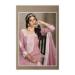 Picture of Organza Rosy Brown Straight Cut Salwar Kameez