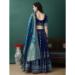 Picture of Elegant Silk Navy Blue Lehenga Choli