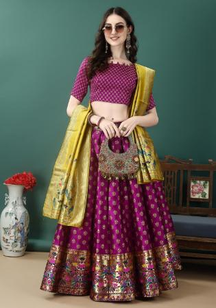 Picture of Radiant Silk Medium Orchid Lehenga Choli