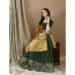 Picture of Pleasing Silk Dark Green Lehenga Choli