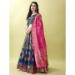 Picture of Shapely Silk Navy Blue Lehenga Choli