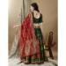 Picture of Pleasing Silk Dark Olive Green Lehenga Choli