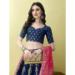 Picture of Comely Silk Navy Blue Lehenga Choli