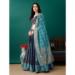 Picture of Good Looking Silk Dark Slate Grey Lehenga Choli