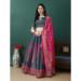 Picture of Pleasing Silk Dim Gray Lehenga Choli