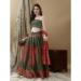 Picture of Resplendent Silk Dark Olive Green Lehenga Choli