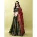 Picture of Classy Silk Dark Green Lehenga Choli