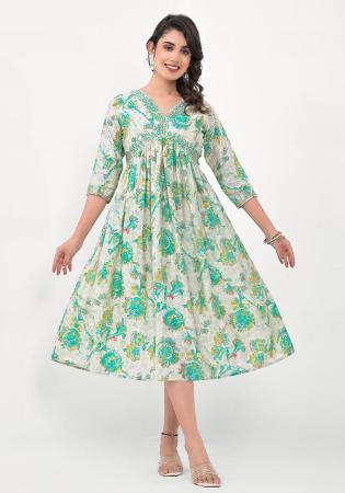 Picture of Magnificent Silk Dark Khaki Kurtis & Tunic