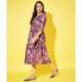 Picture of Graceful Silk Medium Purple Kurtis & Tunic