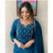 Picture of Enticing Rayon Teal Readymade Salwar Kameez