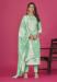 Picture of Organza Dark Sea Green Straight Cut Salwar Kameez