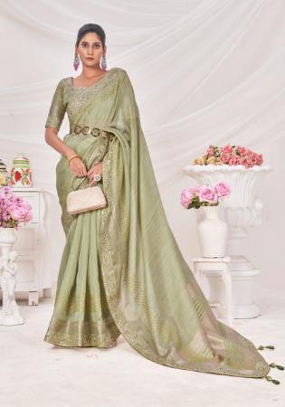 Picture of Splendid Silk Dark Khaki Saree