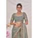 Picture of Excellent Silk Dark Grey Saree