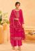 Picture of Organza Light Pink Straight Cut Salwar Kameez