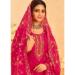 Picture of Organza Light Pink Straight Cut Salwar Kameez