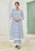 Picture of Cotton Light Steel Blue Readymade Salwar Kameez