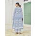 Picture of Cotton Light Steel Blue Readymade Salwar Kameez