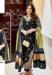 Picture of Shapely Georgette Black Straight Cut Salwar Kameez