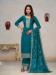 Picture of Nice Silk Teal Straight Cut Salwar Kameez