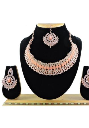 Picture of Ravishing Chiffon Wheat Necklace Set