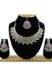 Picture of Beauteous Chiffon Dark Sea Green Necklace Set