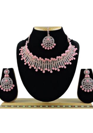 Picture of Nice Chiffon Rosy Brown Necklace Set