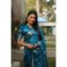 Picture of Beauteous Silk Teal Saree