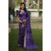 Picture of Good Looking Silk Midnight Blue Saree