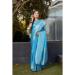 Picture of Beauteous Satin & Silk Deep Sky Blue Saree