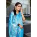 Picture of Beauteous Satin & Silk Deep Sky Blue Saree