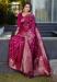 Picture of Gorgeous Satin & Silk Dark Red Saree