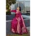 Picture of Gorgeous Satin & Silk Dark Red Saree