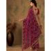 Picture of Excellent Organza Dark Magenta Saree