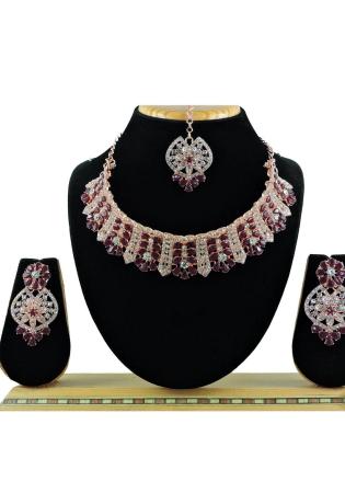 Picture of Admirable Maroon Necklace Set