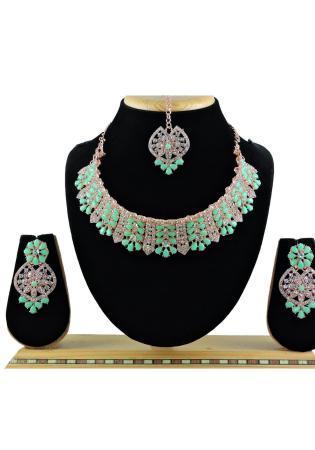 Picture of Fascinating Rosy Brown Necklace Set