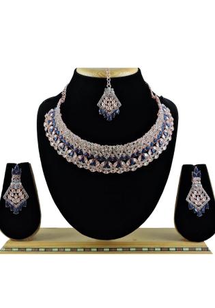 Picture of Enticing Navy Blue Necklace Set