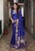 Picture of Stunning Silk Midnight Blue Saree