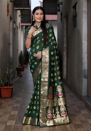 Picture of Appealing Silk Sea Green Saree